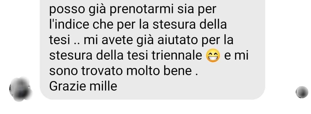 Recensione di uno studente