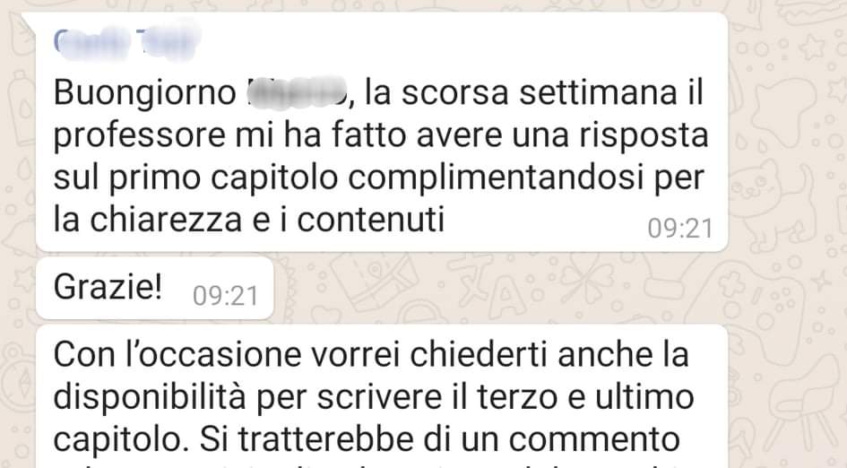 Recensione di uno studente