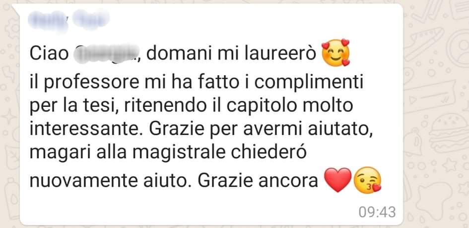 Recensione di uno studente
