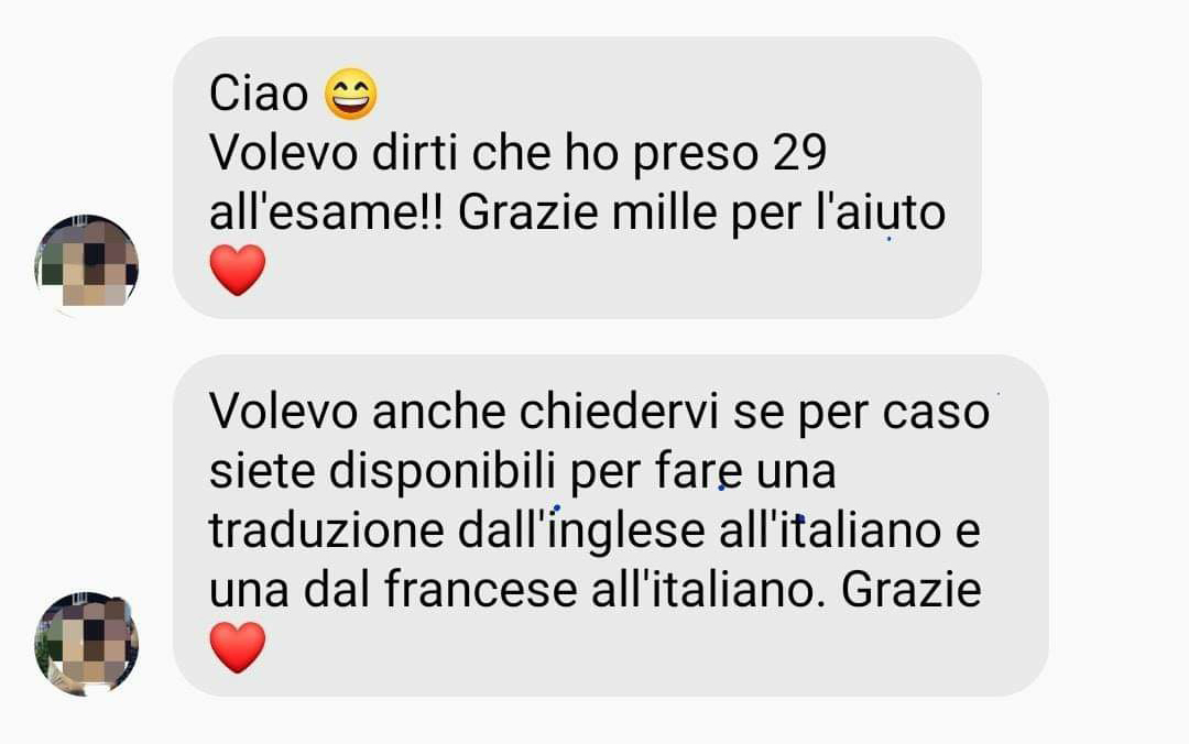 Recensione di uno studente